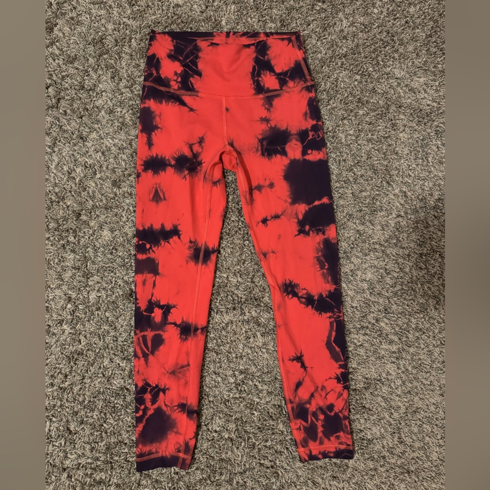 lululemon athletica Red and Black Leggings - Picture 4 of 6